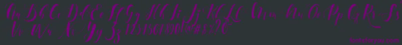 Ectomorph Dafont Font – Purple Fonts on Black Background