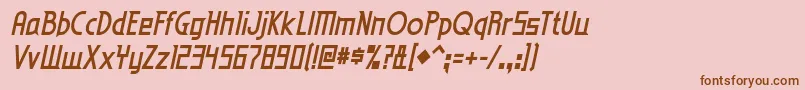 eden mills bd it Font – Brown Fonts on Pink Background