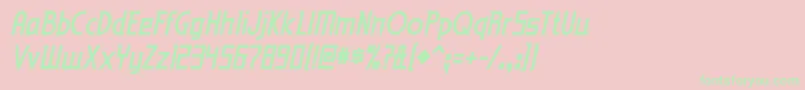 eden mills bd it-Schriftart – Grüne Schriften auf rosa Hintergrund