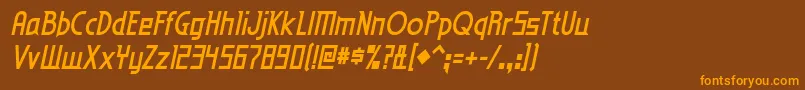 eden mills bd it Font – Orange Fonts on Brown Background