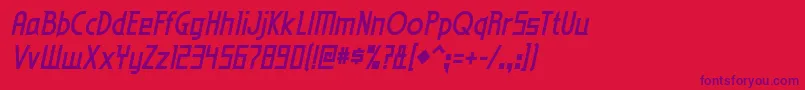 eden mills bd it Font – Purple Fonts on Red Background