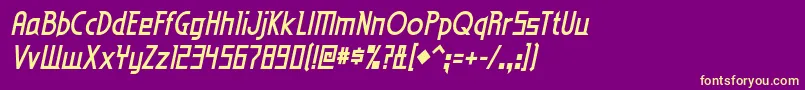 eden mills bd it Font – Yellow Fonts on Purple Background