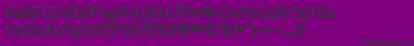 eden mills bd Font – Black Fonts on Purple Background
