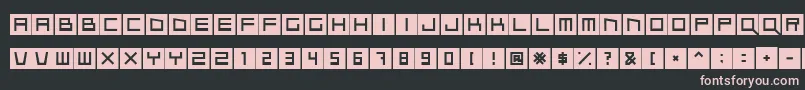 fuente Qubix – Fuentes Rosadas Sobre Fondo Negro