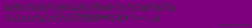 eden mills rg it-Schriftart – Schwarze Schriften auf violettem Hintergrund