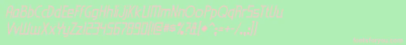 eden mills rg it Font – Pink Fonts on Green Background