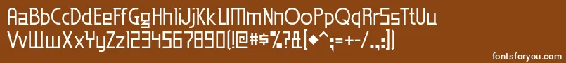 フォントeden mills rg – 茶色の背景に白い文字