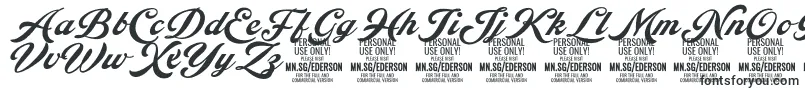 Шрифт Ederson PERSONAL USE ONLY – шрифты для дизайнеров