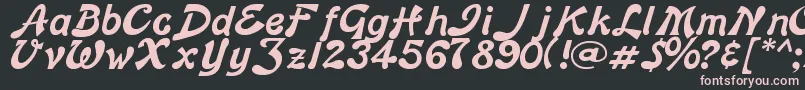 edge Font – Pink Fonts on Black Background