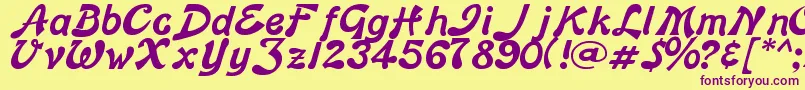 More about edge Font edge Font – Purple Fonts on Yellow Background