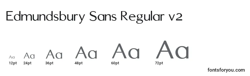 Edmundsbury Sans Regular v2 Font Sizes