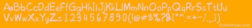 EDOMHN   Font – Pink Fonts on Orange Background