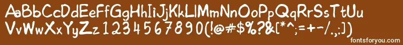 More about EDOMHN Font EDOMHN Font – White Fonts on Brown Background