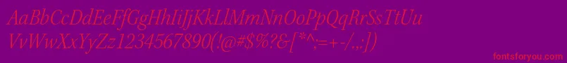 fuente KeplerstdLightscnitsubh – Fuentes Rojas Sobre Fondo Morado