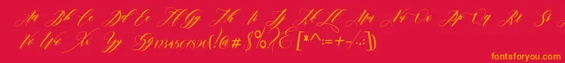 More about edore Font edore Font – Orange Fonts on Red Background