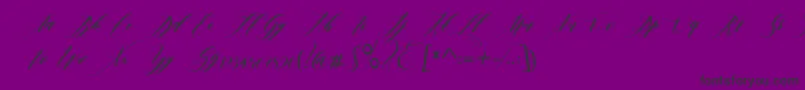 edore-Schriftart – Schwarze Schriften auf violettem Hintergrund