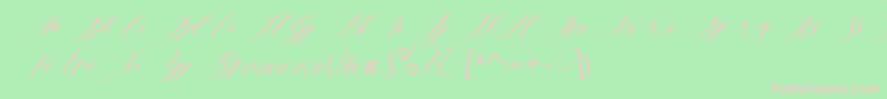 edore Font – Pink Fonts on Green Background