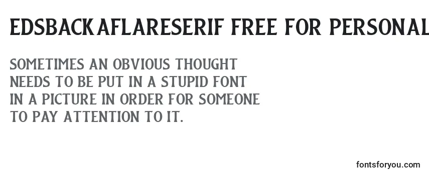 EdsbackaFlareSerif FREE FOR PERSONAL USE Font