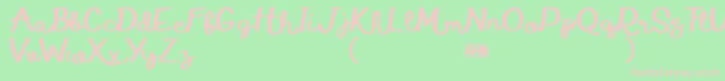 Eduardo  Aurelia demo Font – Pink Fonts on Green Background