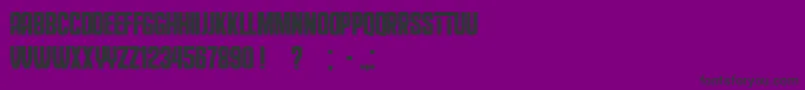 EducatedDeers-fontti – mustat fontit violetilla taustalla