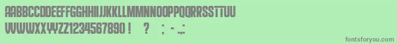 EducatedDeers Font – Gray Fonts on Green Background