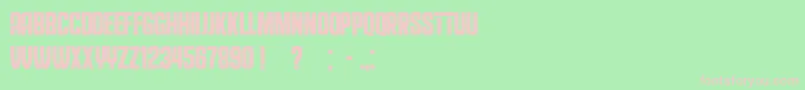 EducatedDeers Font – Pink Fonts on Green Background