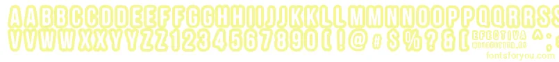 EFECTIVA-fontti – keltaiset fontit