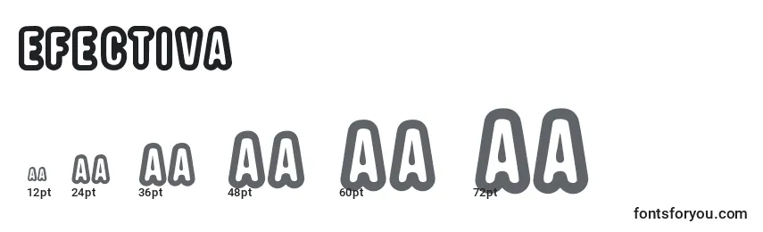 EFECTIVA Font Sizes