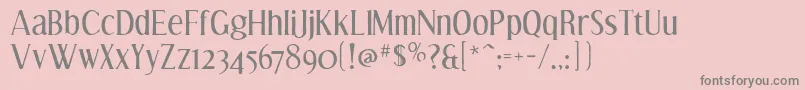 effloresce antique Font – Gray Fonts on Pink Background