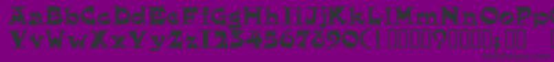 Шрифт EG       – чёрные шрифты на фиолетовом фоне
