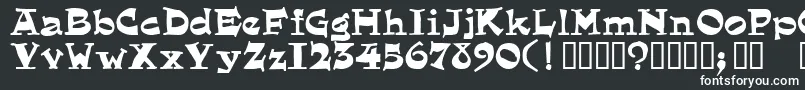 Шрифт EG       – белые шрифты на чёрном фоне