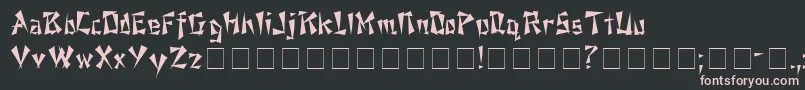 eggroll Font – Pink Fonts on Black Background