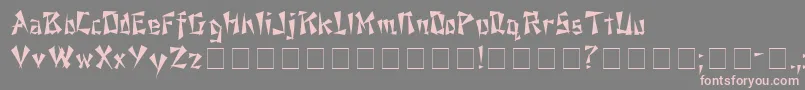 eggroll Font – Pink Fonts on Gray Background