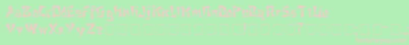 eggroll Font – Pink Fonts on Green Background