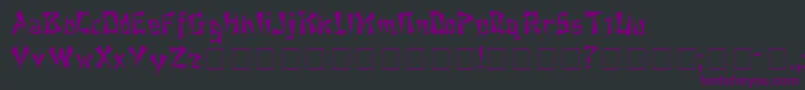 Шрифт eggroll – фиолетовые шрифты на чёрном фоне