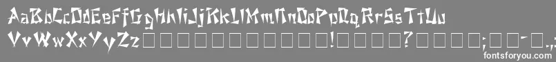eggroll Font – White Fonts on Gray Background
