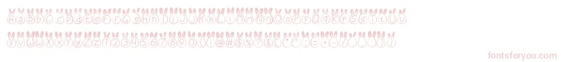 Fonte Eggy Bunny Ear – fontes cor-de-rosa