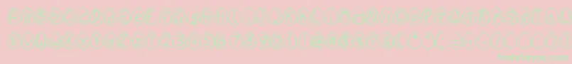 Eggy Bunny Font – Green Fonts on Pink Background