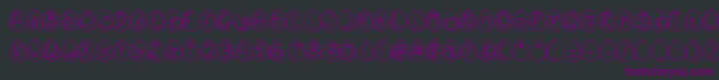 Eggy Bunny Font – Purple Fonts on Black Background