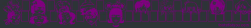 En savoir plus sur la police Egirlz Police Egirlz – polices violettes sur fond noir