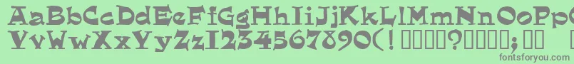 フォントeglantine – 緑の背景に灰色の文字