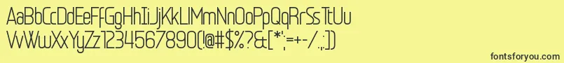 Egosurf Stiffler Font – Black Fonts on Yellow Background