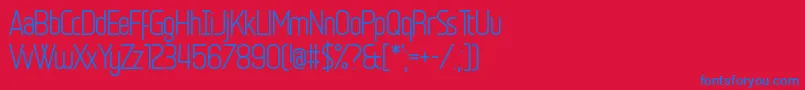 Egosurf Stiffler Font – Blue Fonts on Red Background