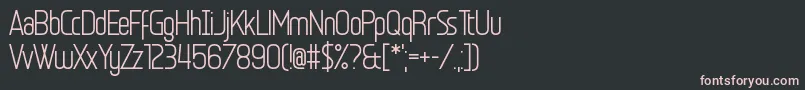 Шрифт Egosurf Stiffler – розовые шрифты на чёрном фоне
