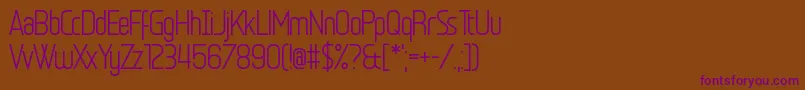 Шрифт Egosurf Stiffler – фиолетовые шрифты на коричневом фоне