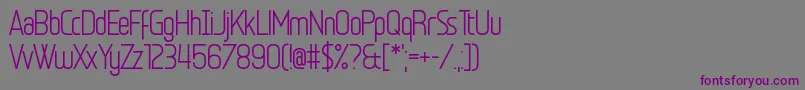 Egosurf Stiffler Font – Purple Fonts on Gray Background