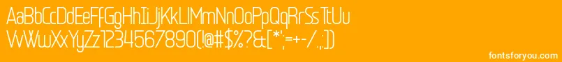 Egosurf Stiffler Font – White Fonts on Orange Background