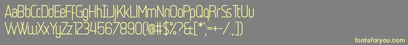 Egosurf Stiffler Font – Yellow Fonts on Gray Background