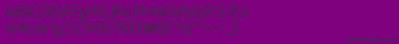 Egosurf Font – Black Fonts on Purple Background