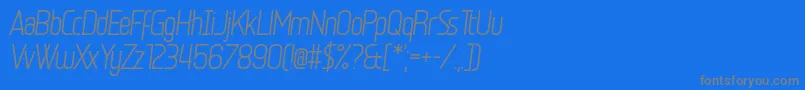 Шрифт Egosurf – серые шрифты на синем фоне